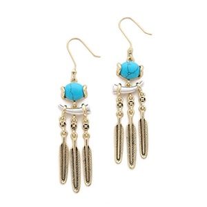 House Of Harlow Ankolie Earrings Turquoise